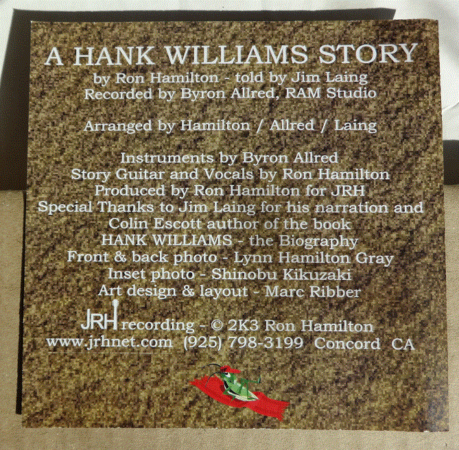 On the Bayou - a hank williams story tribute